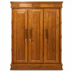 Three-Door Panel Almirah – solid teak, Teakwood Factory