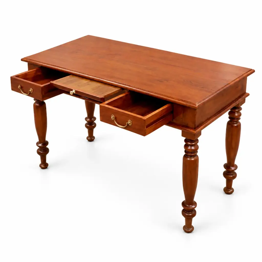 Three-Drawer Library Desk — photo 2