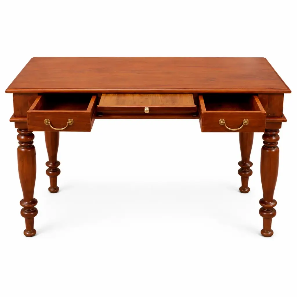 Three-Drawer Library Desk — photo 1
