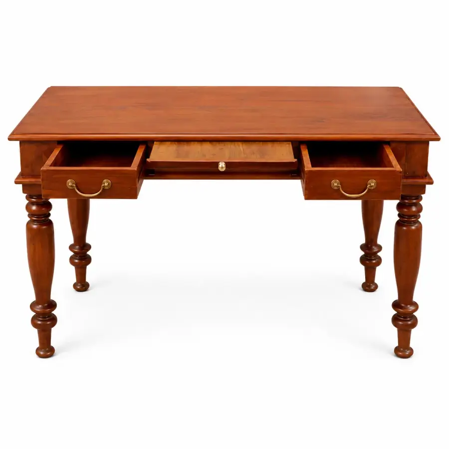 Three-Drawer Library Desk