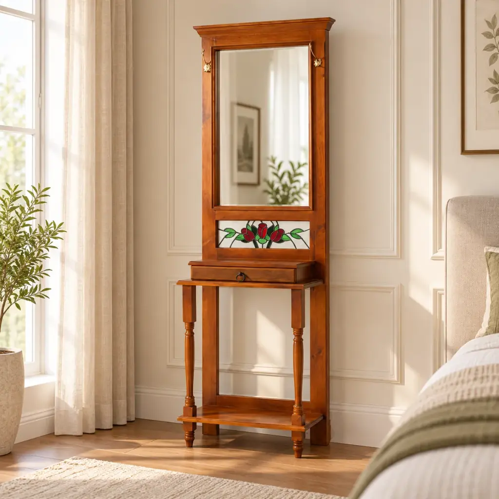 Tile-Inlay Hall Mirror — photo 3