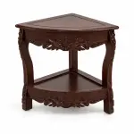 Trestle Desk with Corner Table – solid teak, Teakwood Factory