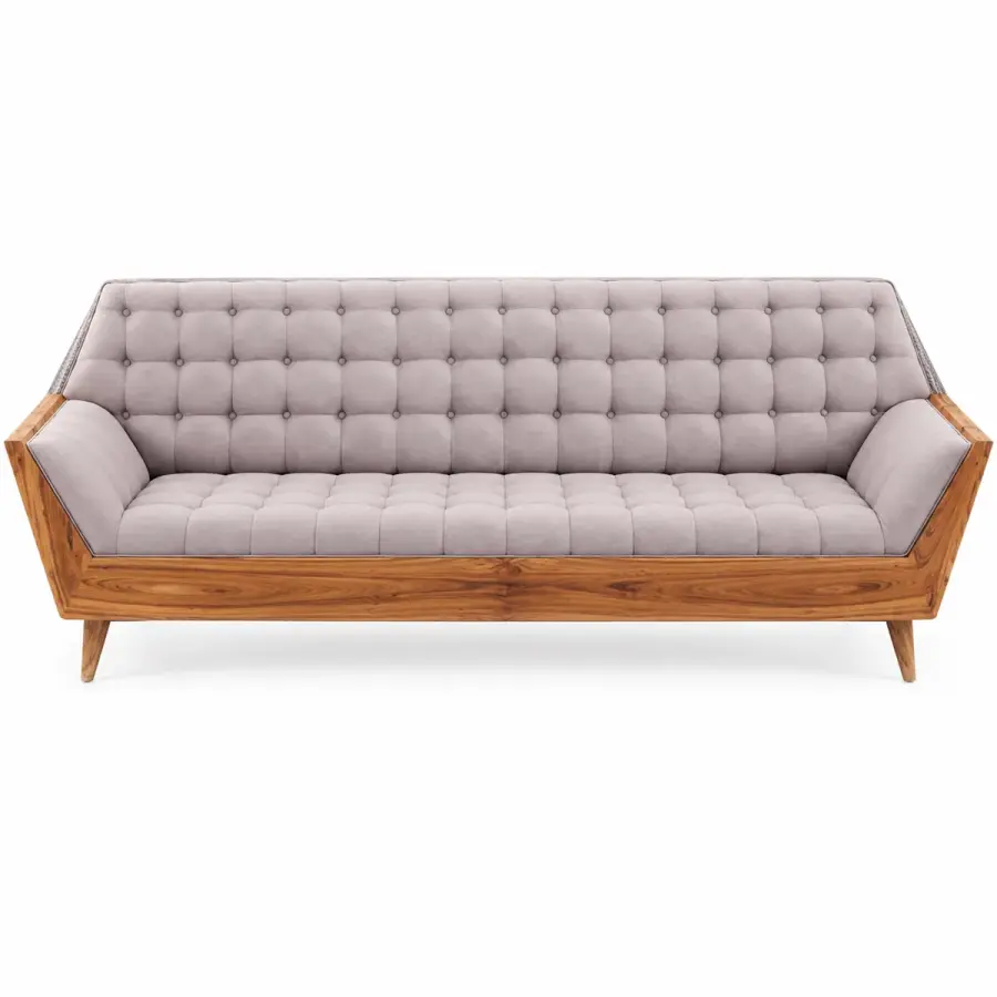 Tufted Lilac Sofa