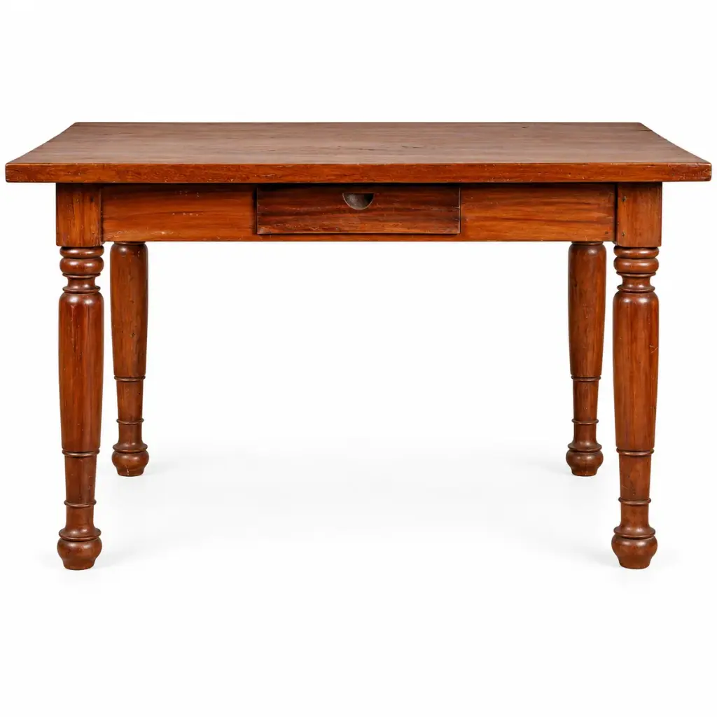 Turned-Leg Writing Table — photo 1