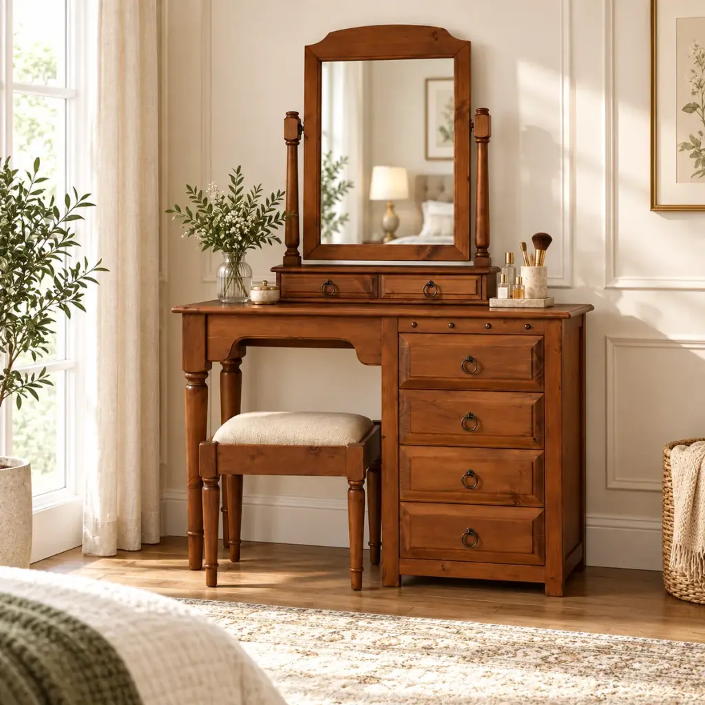 Vanity Table with Stool — photo 3