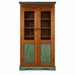Verdigris Panel Almirah – solid teak, Teakwood Factory