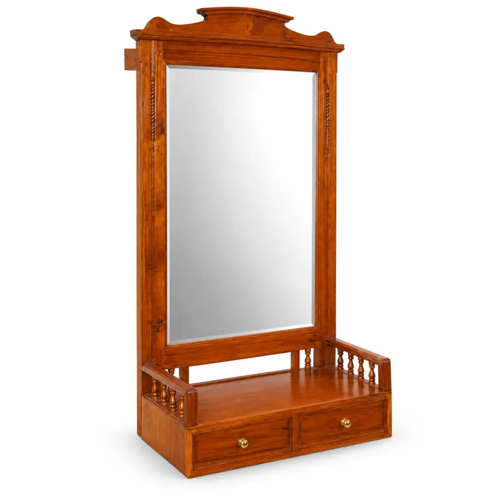 Wall Mirror with Gallery Shelf — photo 2