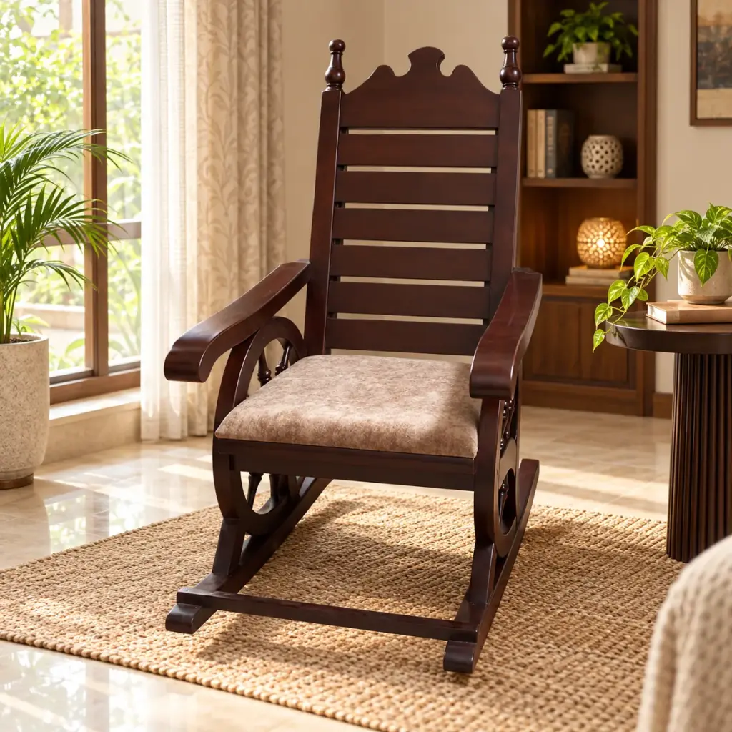 Walnut Crest Rocking Chair — photo 3